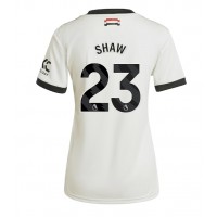 Manchester United Luke Shaw #23 Replica Third Shirt Ladies 2024-25 Short Sleeve